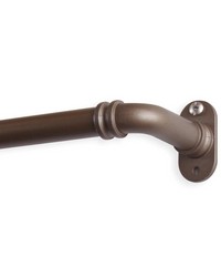Blackout Curtain Rod Antique Brass 28-48in by   