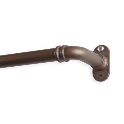 Blackout Curtain Rod Antique Brass 48-84in abo2023adds BOT63-48-4  Blackout Wrap Around French Return Rods 
