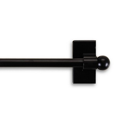Magnetic Rod Black 48-84in abo2023adds Black  Cafe Curtain Rods Magnetic Curtain Rods 
