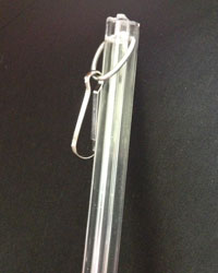 Fluted Clear Baton by   
