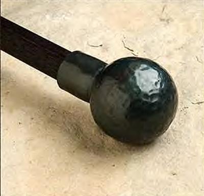 Brimar Iron Ball Curtain Rod Finial in Chalet DCH01-FGI  Small Curtain Rods Wrought Iron 