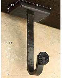 Forged Iron Ceiling Bracket by  Warner 