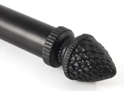 Brimar 1 Inch Pinon Finial in Metal Signature Series DF164 Metal Metal Rods 1 Inch Curtain Rods 