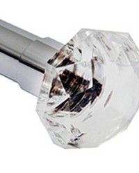 Crystal Finial Chrome by   