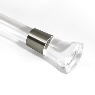 Brimar Clear Cordial Finial in Ice DTX16-ACR Acrylic 1 Inch Curtain Rods Modern Curtain Rods 