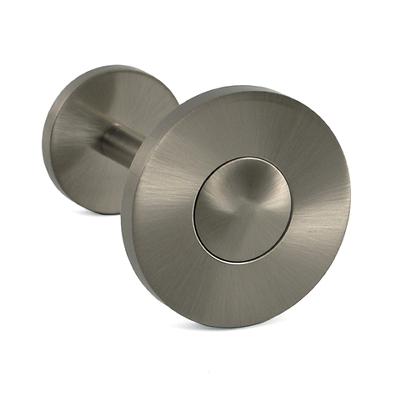 Brimar Stainless Steel Rossette with Post in Ice DTX61  Curtain Rosettes Curtain Tie Backs 