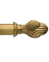 Sceptre Water Gilded Curtain Rod Finial by  Brewster Wallcovering 