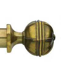 Gem Water Gilded Curtain Rod Finial by   