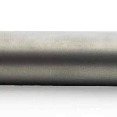 Brimar Smooth Metal Pole 4 feet 1.25 Diameter  Brushed Nickel in Fifth Avenue DX120 BNI Silver 