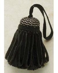 Tuxedo Key Tassel Black and Cream by  Creative Fabrics 