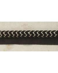 Chevron Lipcord Black and Cream by  Creative Fabrics 
