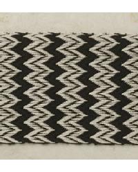 Flame Stitch Tape Black and Cream by  Creative Fabrics 