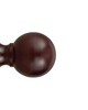Finestra Wood Ring with Eyelet for 1 38 Pole Walnut