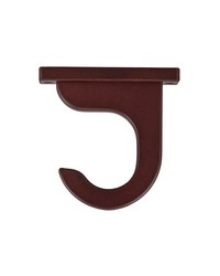 Ceiling Bracket for 1 38 Pole Mahogany by  Forest Drapery Hardware 
