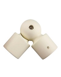 Swivel Socket for 1 38 Pole Antique White by  Brewster Wallcovering 