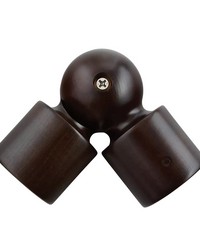 Swivel Socket for 2in Pole Espresso by  Brewster Wallcovering 