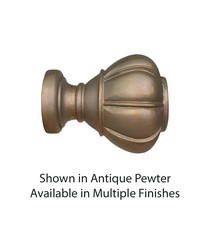 Crown Curtain Rod Finial for 1 3/8in Diameter Rod by   