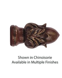 Crowned Acorn Curtain Rod Finial for 1 3/8in Diameter Rod by  Finestra 