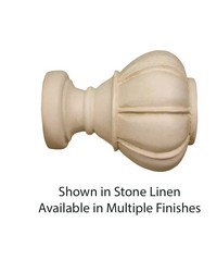 Crown Curtain Rod Finial for 2in Pole by  Robert Allen 