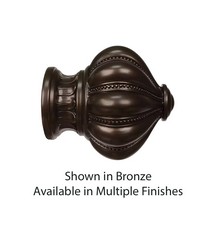 Kingston Curtain Rod Finial for 2in Pole by  Finestra 