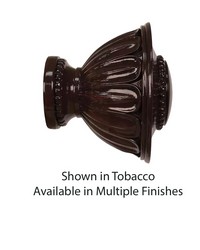 Wilshire Curtain Rod Finial for 2in Pole by   