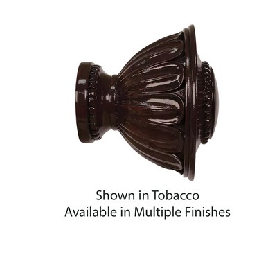  Wilshire Curtain Rod Finial for 2in Pole