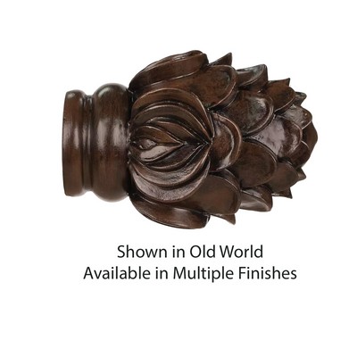  Royal Crest Curtain Rod Finial for 2in Pole