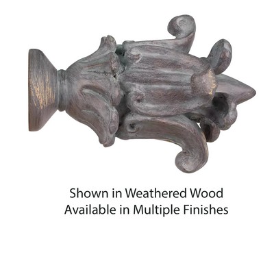  Florentine Curtain Rod Finial for 2in Pole