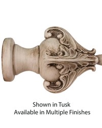 Isabella Curtain Rod Finial for 3in Diameter Rod by  Finestra 