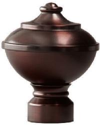 Urn Curtain Rod Finial by   