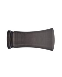 Trumpet Finial Brushed Black Nickel by   