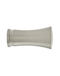 Trumpet Finial Brushed Nickel by   