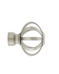Cage Finial Satin Nickel by   