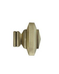 Stacked Square Finial Antique Brass by   