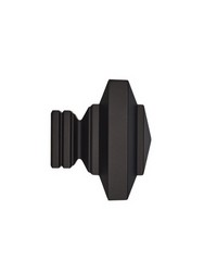 Stacked Square Finial Matte Black by   