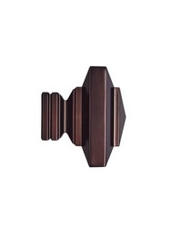Stacked Square Finial Oil Rubbed Bronze by   