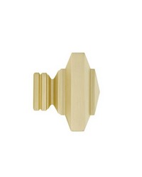 Stacked Square Finial Satin Gold by   