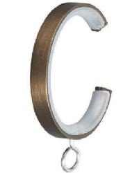 Bypass C Ring With Eyelet Brushed Bronze by   