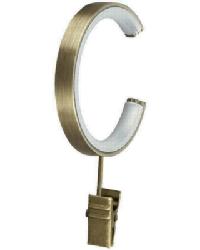 Bypass C Ring With Clip Antique Brass by   