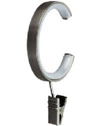 Bypass C Ring With Clip Brushed Black Nickel by   