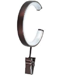 Bypass C Ring With Clip FM203 Oil Rubbed Bronze by  Mitchell Michaels Fabrics 