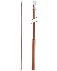 Metal Baton 36in Plastic Attachment FM312A Antique Copper by  Paris Texas Hardware 