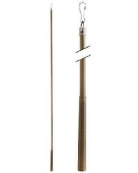 Metal Baton 36in Steel Clip FM312S Antique Brass by  Paris Texas Hardware 