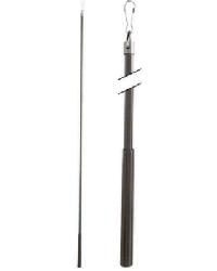 Metal Baton 36in Steel Clip FM312S Brushed Black Nickel by  Kasmir Hardware 