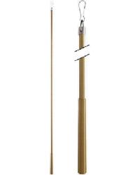 Metal Baton 36in Steel Clip FM312S Brushed Brass by  Aria Metal 