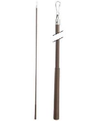 Metal Baton 36in Steel Clip FM312S Brushed Bronze by  Aria Metal 