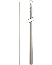 Metal Baton 36in Steel Clip FM312S Brushed Nickel by  Paris Texas Hardware 