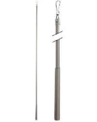 Metal Baton 36in Steel Clip FM312S Satin Nickel by  Paris Texas Hardware 