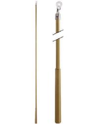 Metal Baton 48in Plastic Attachment FM314A Brushed Brass by  Aria Metal 
