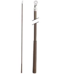 Metal Baton 48in Plastic Attachment FM314A Brushed Bronze by  Aria Metal 